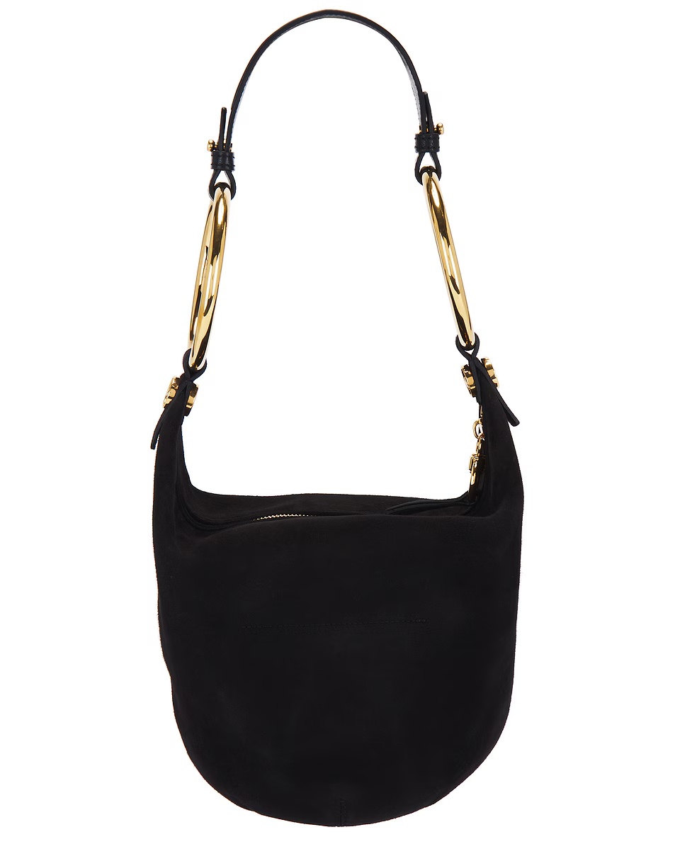 Bracelet Suede Shoulder Bag Black