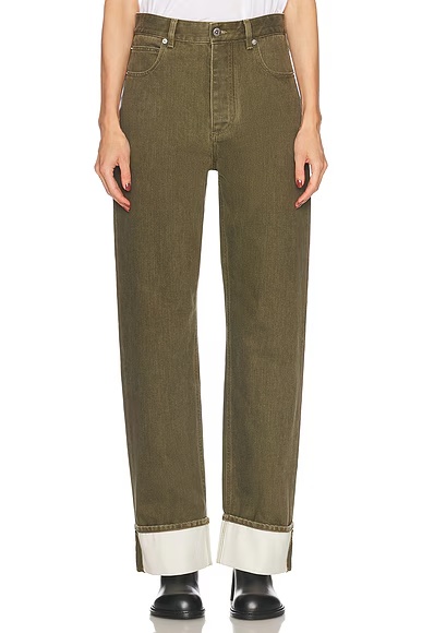 Wide Leg Jeans Caper Stone Washed