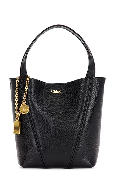 Spin Small Tote Bag Black