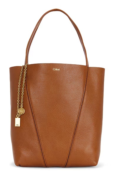 Spin Medium Tote Bag Clay Brown