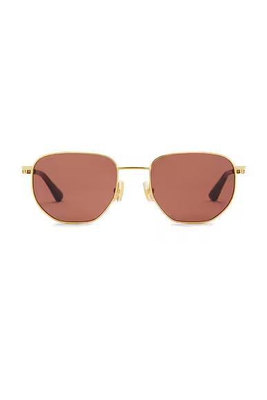 Split Sunglasses Gold & Brown