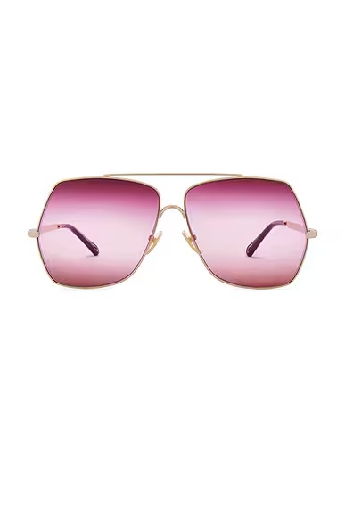 Aly Sunglasses Gold & Red