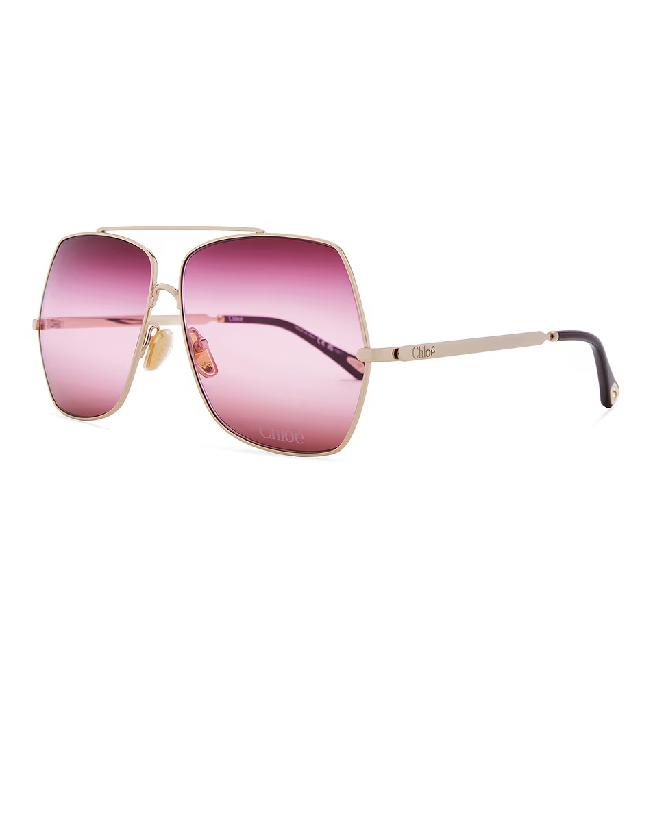 Aly Sunglasses Gold & Red