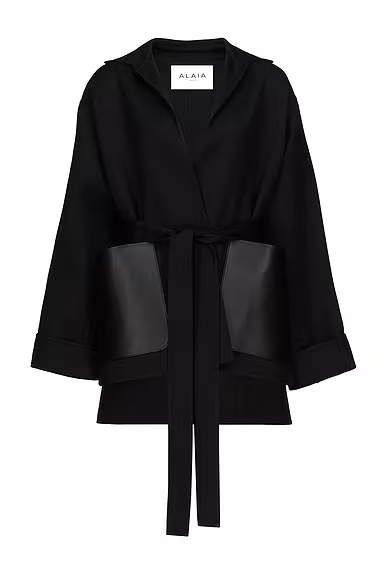 ALAΪA Wrap Jacket Noir Alaia