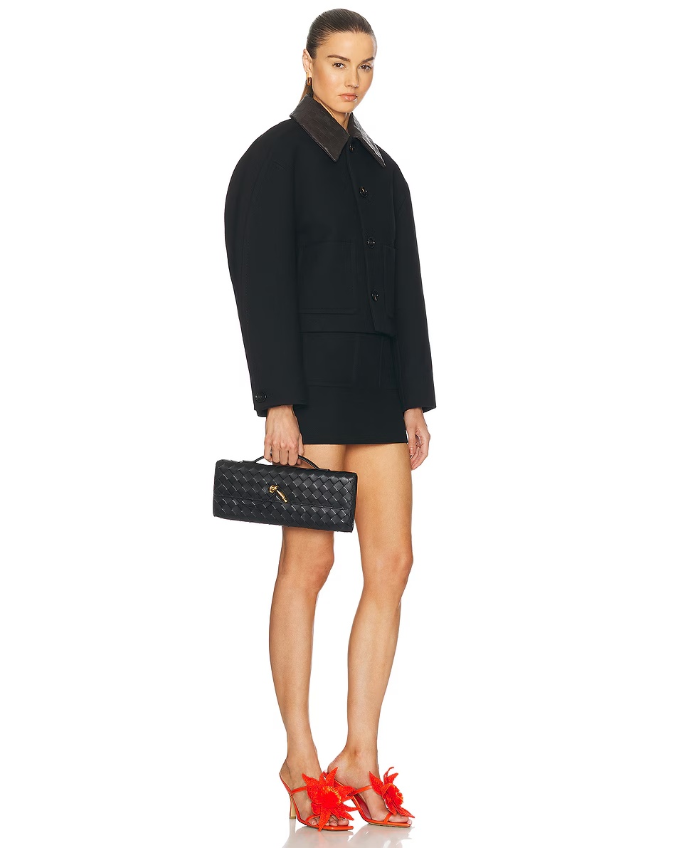 Andiamo Long Clutch Black & Muse Brass