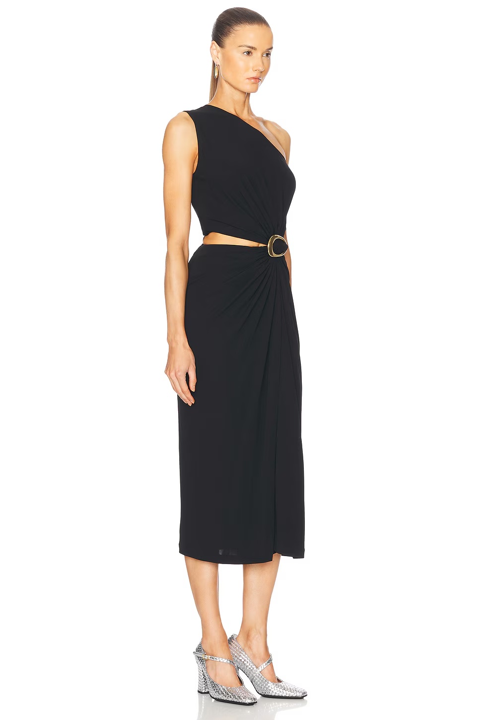 One Shoulder Dress Black