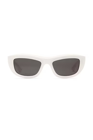 Rectangle Sunglasses Ivory & Brown