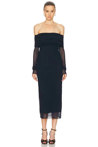 Audria Long Dress Icon Navy