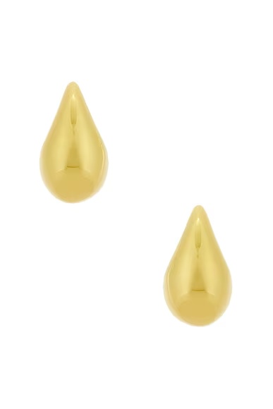 Drop Clip Earrings Yellow Gold