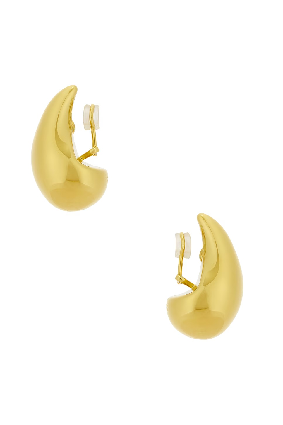 Drop Clip Earrings Yellow Gold