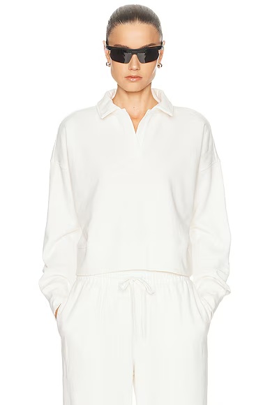 Luxefleece Collared Sweatshirt Fresh Snow