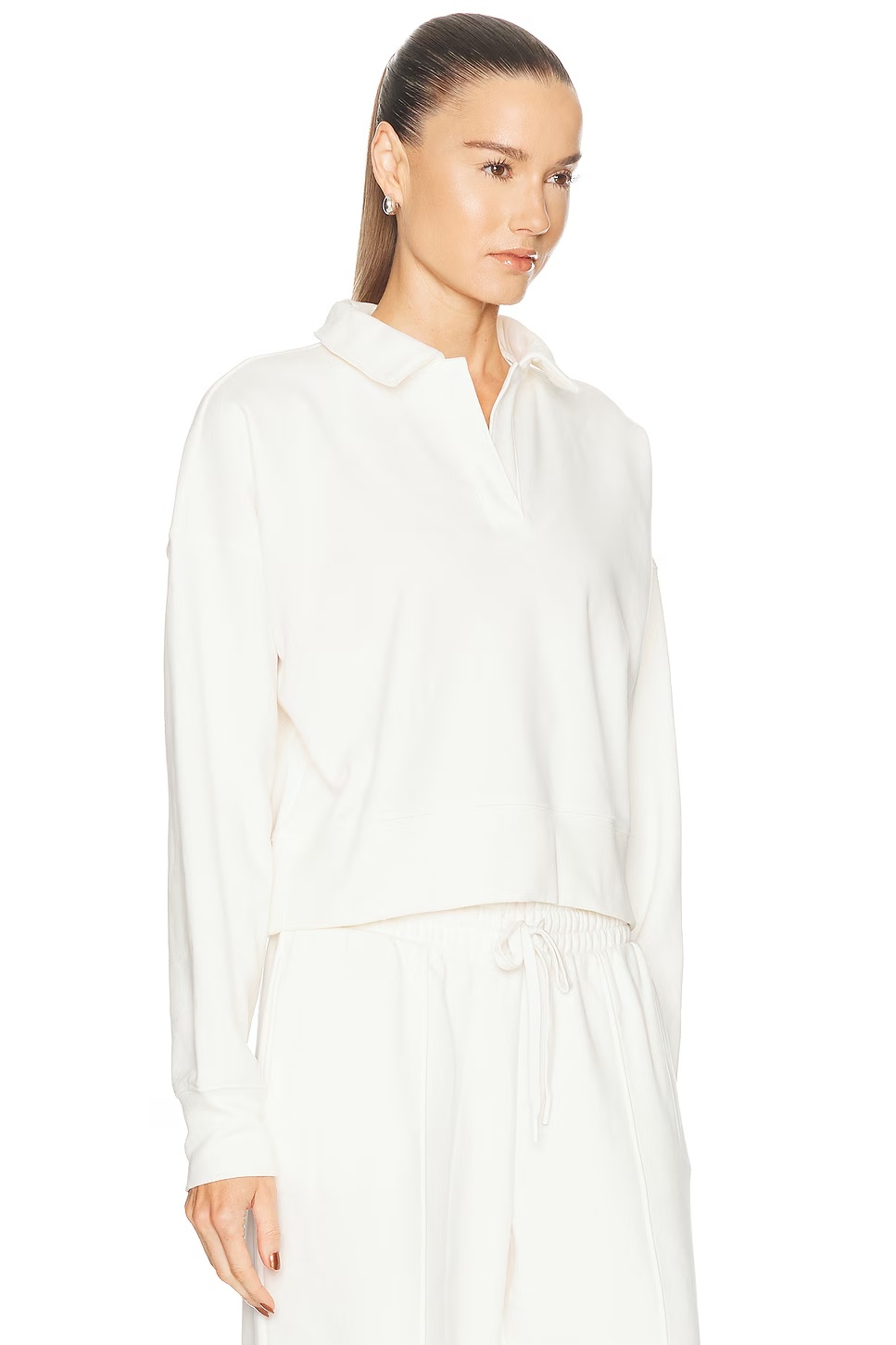 Luxefleece Collared Sweatshirt Fresh Snow