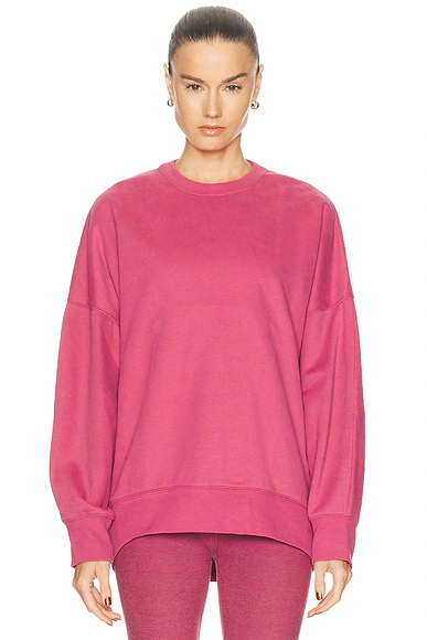 Luxefleece Oversized Sweatshirt Mulberry Pink