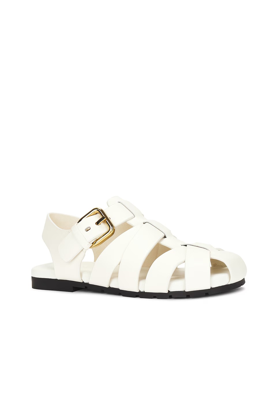 Alfie Flat Sandal White