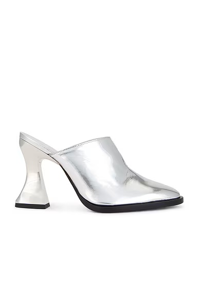 Cha Cha Mule Pump Silver & Black