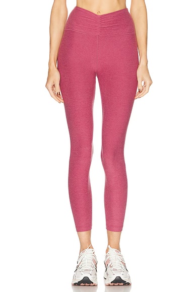 Spacedye Centered Midi Legging Smooth Mauve Heather