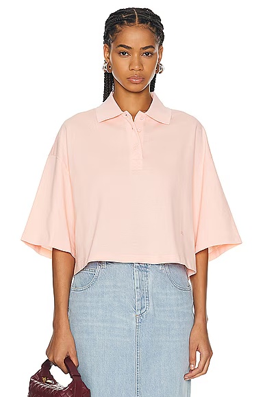 Polo Top Powder Pink