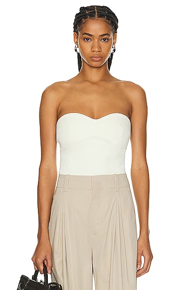 Strapless Bodysuit Top Pastry