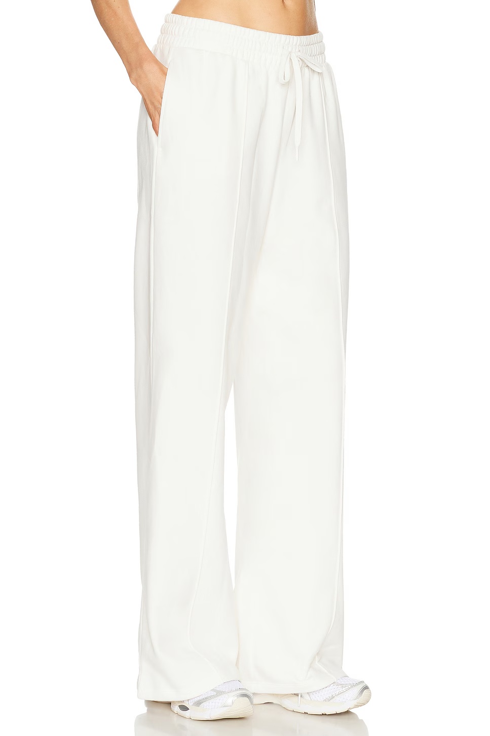 Luxefleece Pintuck Wide Leg Pant Fresh Snow