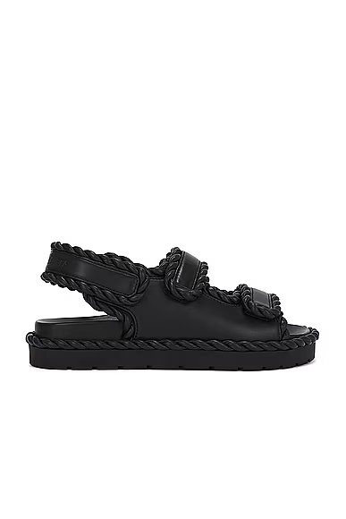Jack Flat Sandal Black