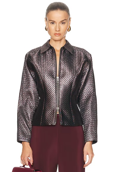 Double Zip Fitted Jacket Multi