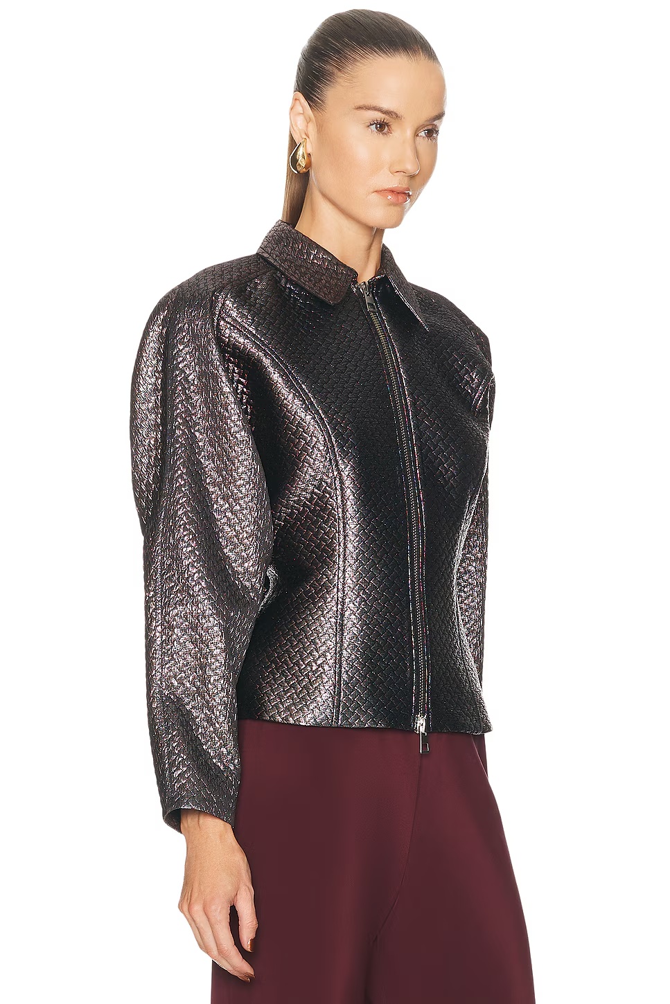 Double Zip Fitted Jacket Multi