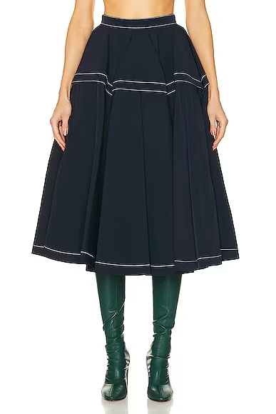 Tech Nylon Skirt Navy