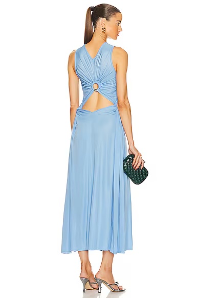 Light Weight Viscose Jersey Dress Admiral