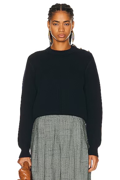 Dry Wool Rib Sweater Abyss