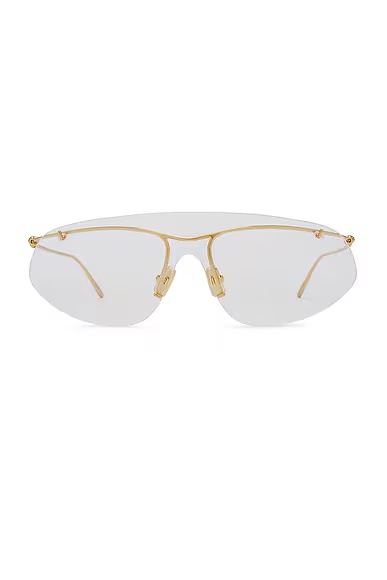 Knot Sunglasses Shiny Gold & Clear
