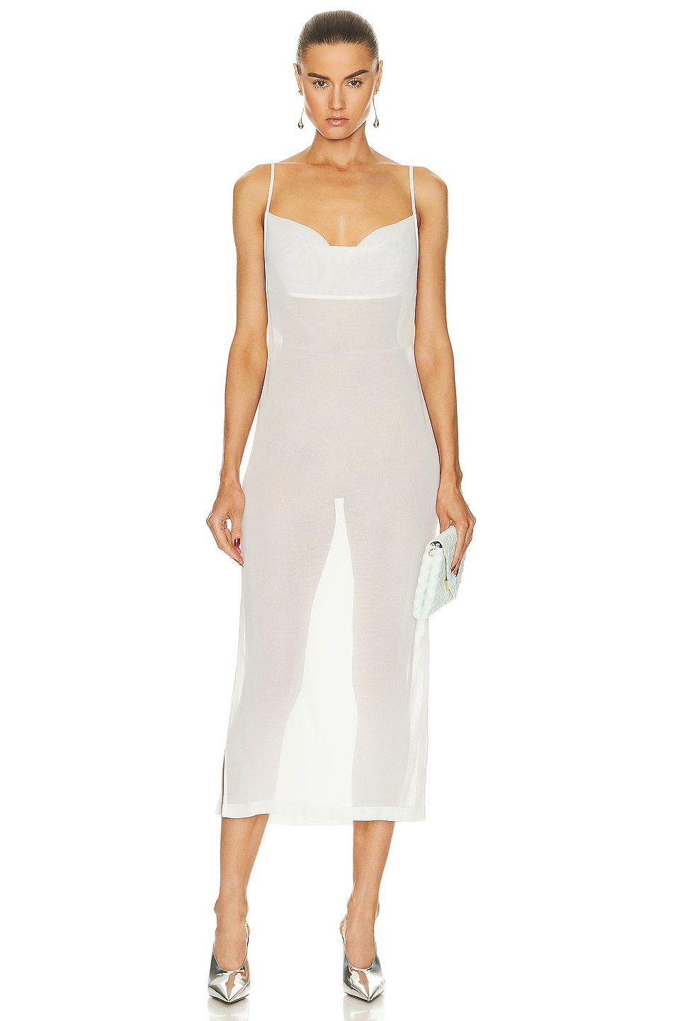 Light Cotton Gauze Dress Chalk
