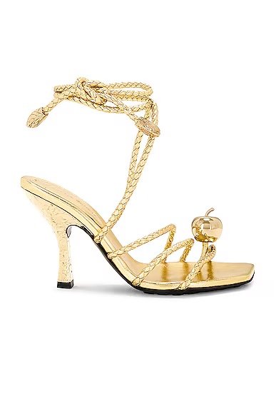 Adam Lace Up Sandal Gold