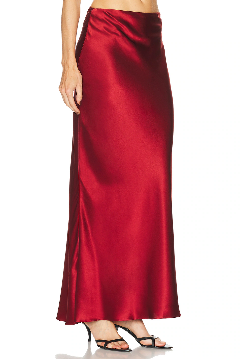 Bias Maxi Skirt Brick
