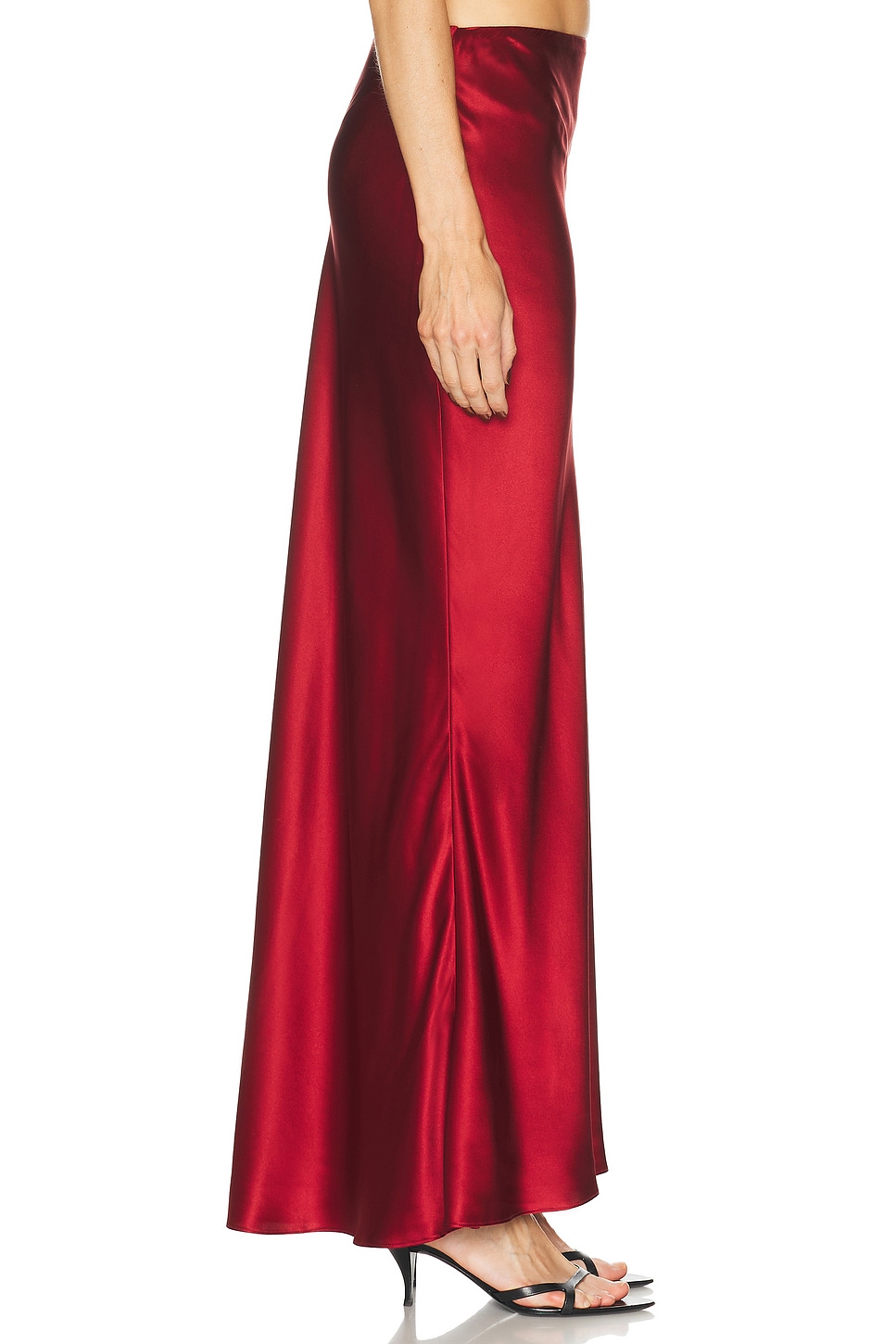 Bias Maxi Skirt Brick