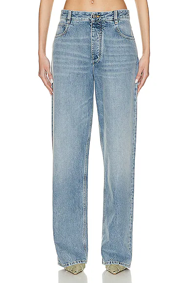 Vintage Wide Leg Jeans Mid Blue