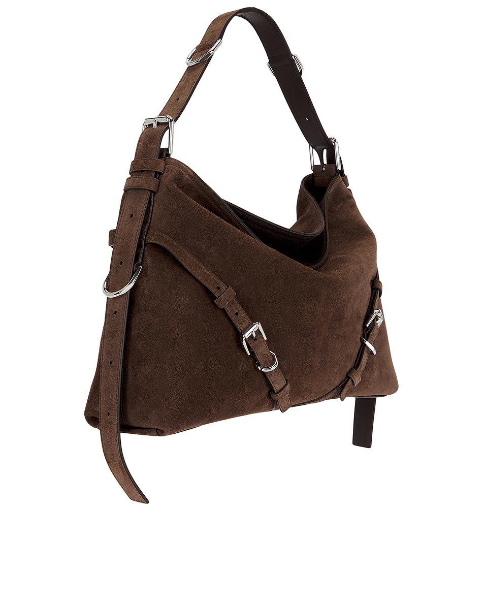 Medium Voyou Shoulder Bag Ebony Brown