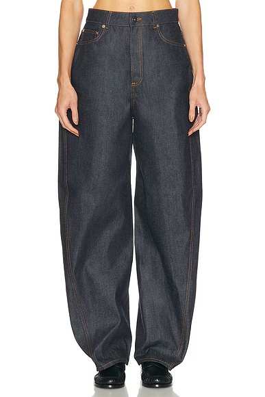 Cocoon Wide Leg Dark Blue