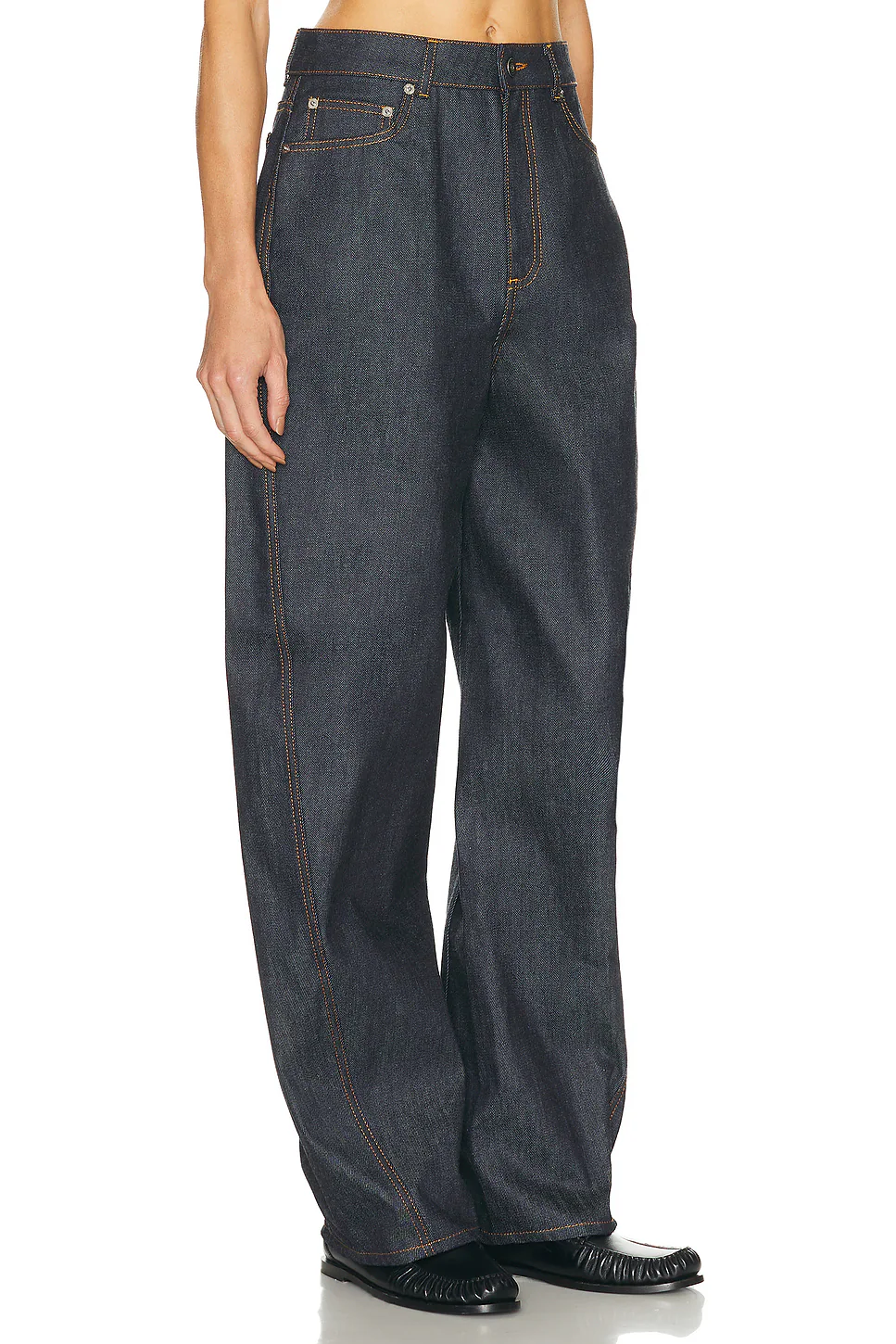 Cocoon Wide Leg Dark Blue