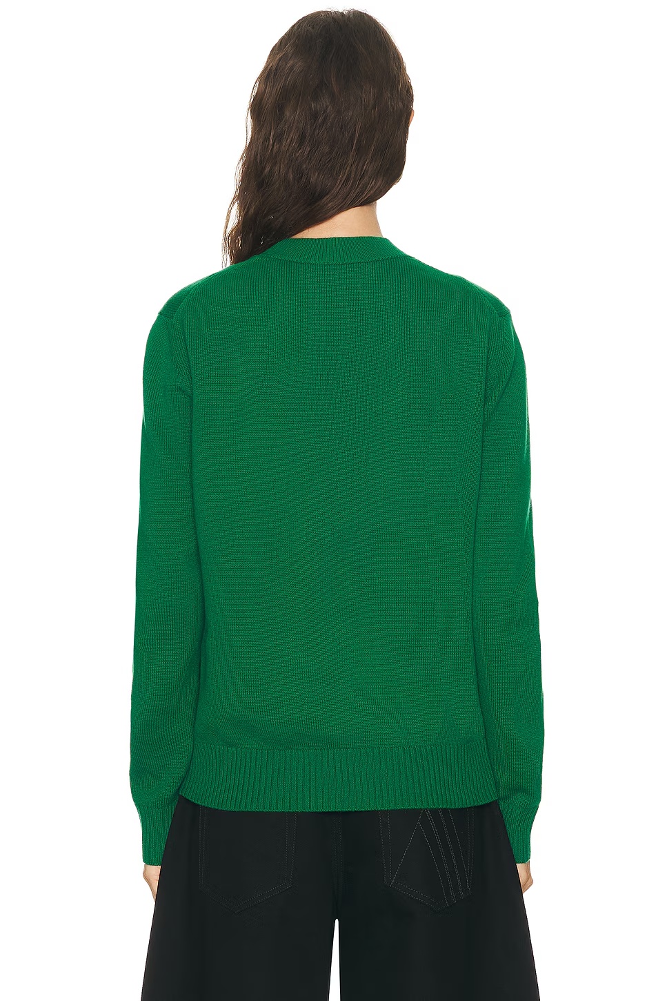 Small Crew Neck Sweater Emerald Green