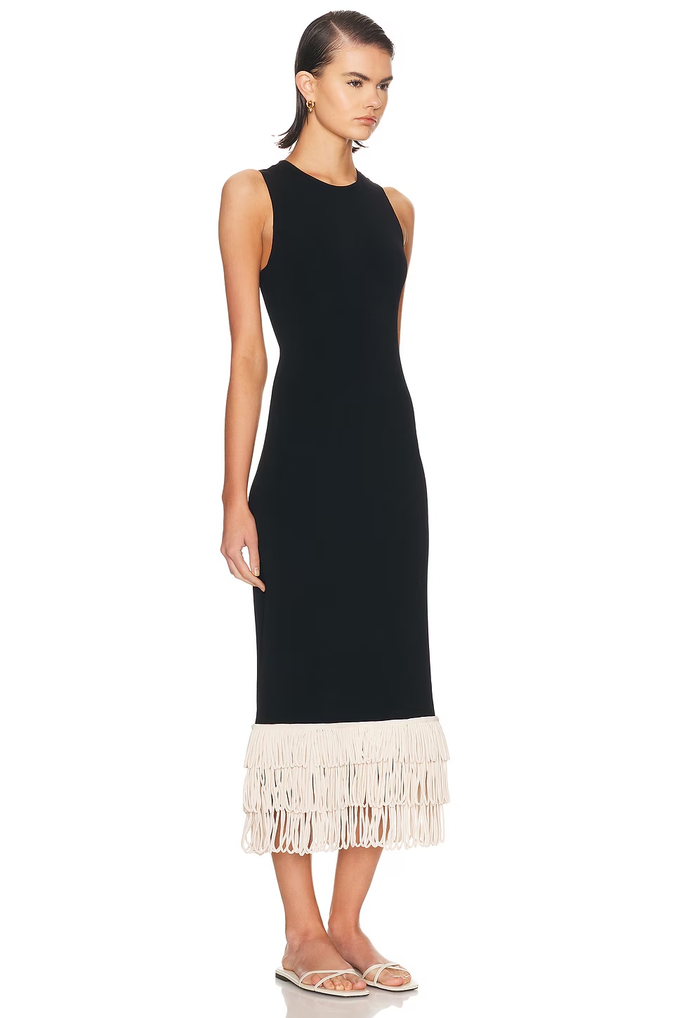 Albers Dress Black & Macademia
