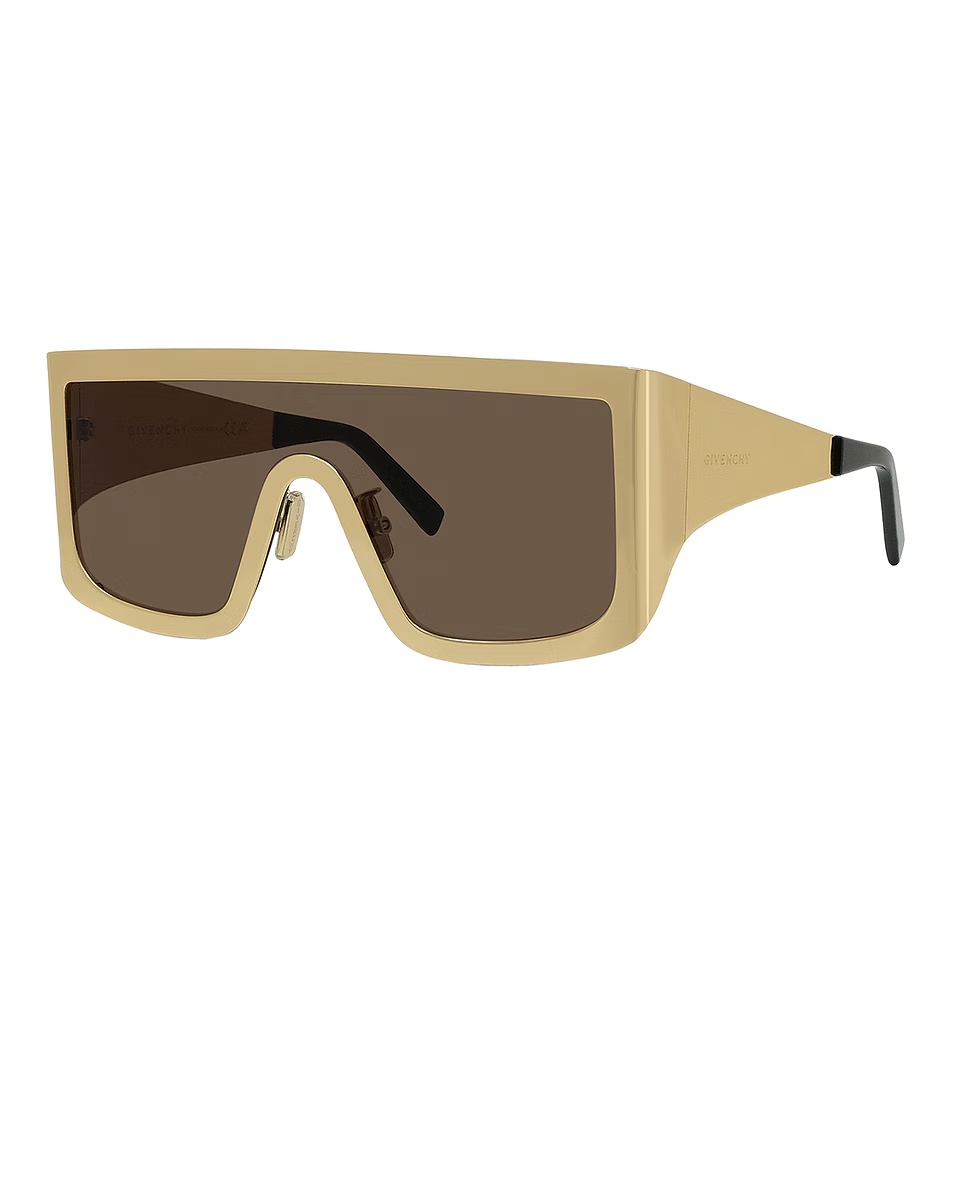 Square Sunglasses Gold & Brown