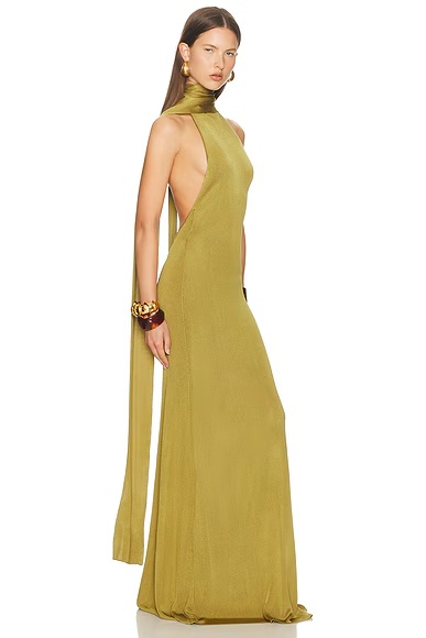 Novie Maxi Knit Dress Burnished Gold