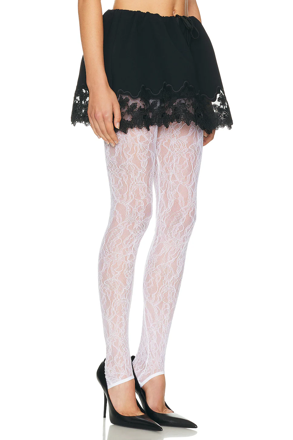 The Scrunchie Skort in Very Heavy Crepe Black