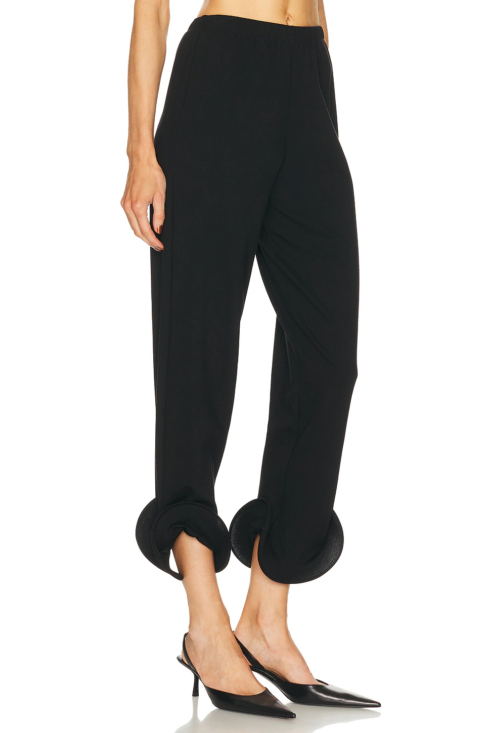 Wave Hem Pant Black