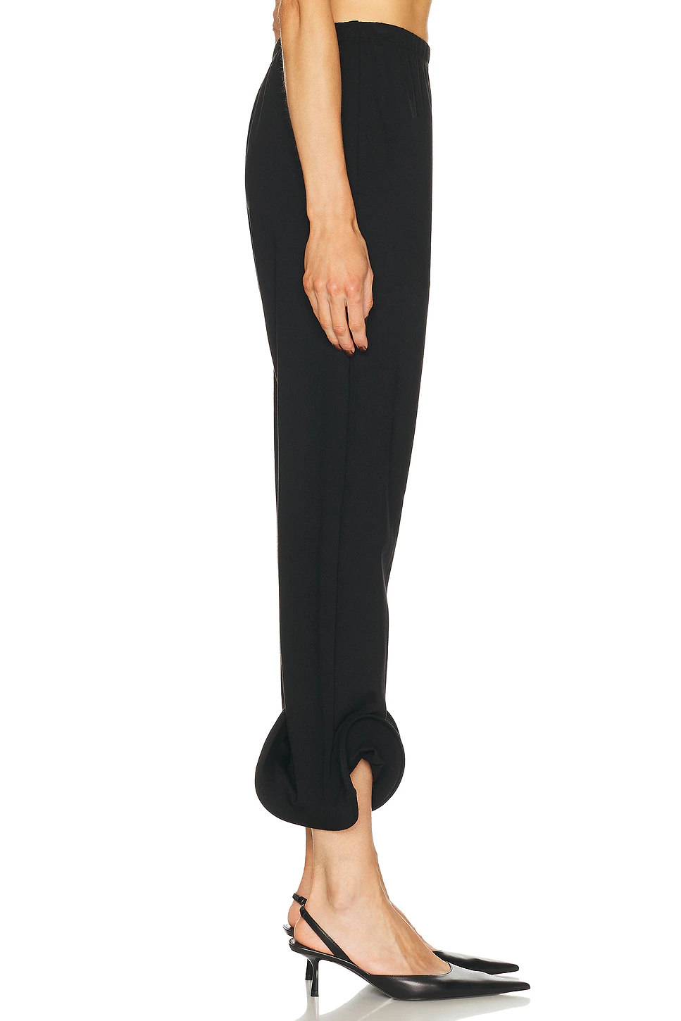 Wave Hem Pant Black