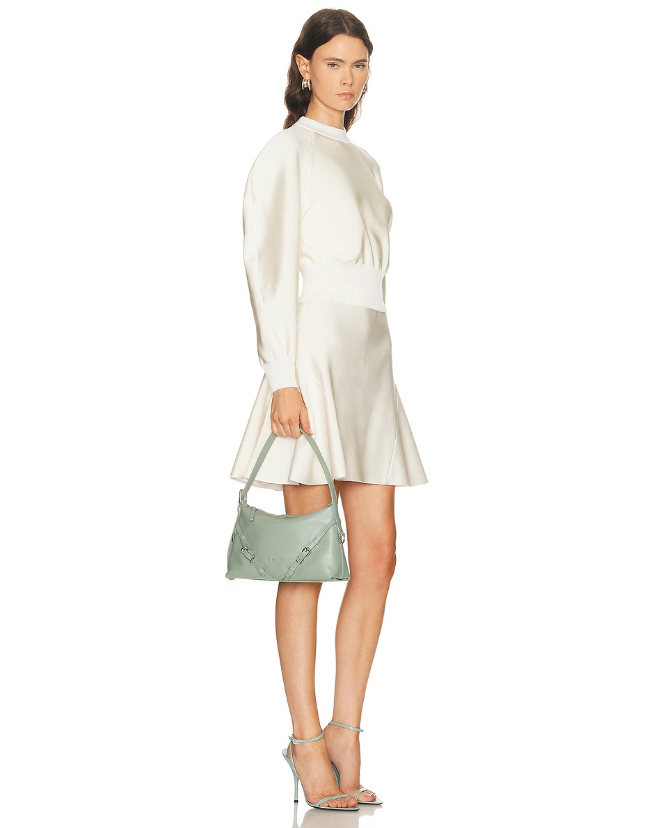 Mini Voyou Shoulder Bag Greyish Green