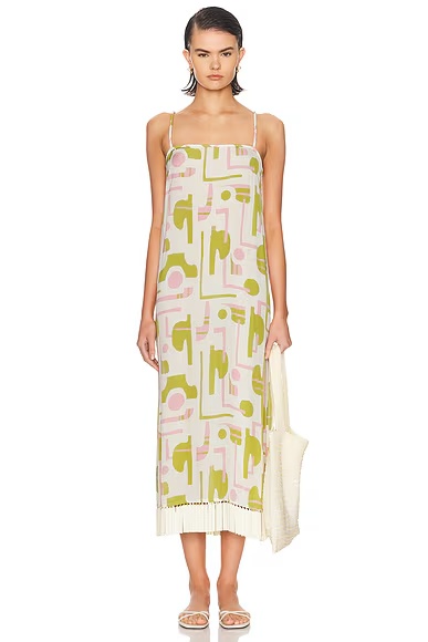 Fringe Midi Dress Unique