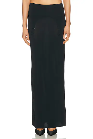 Lingerie Garter Long Skirt Dark Navy