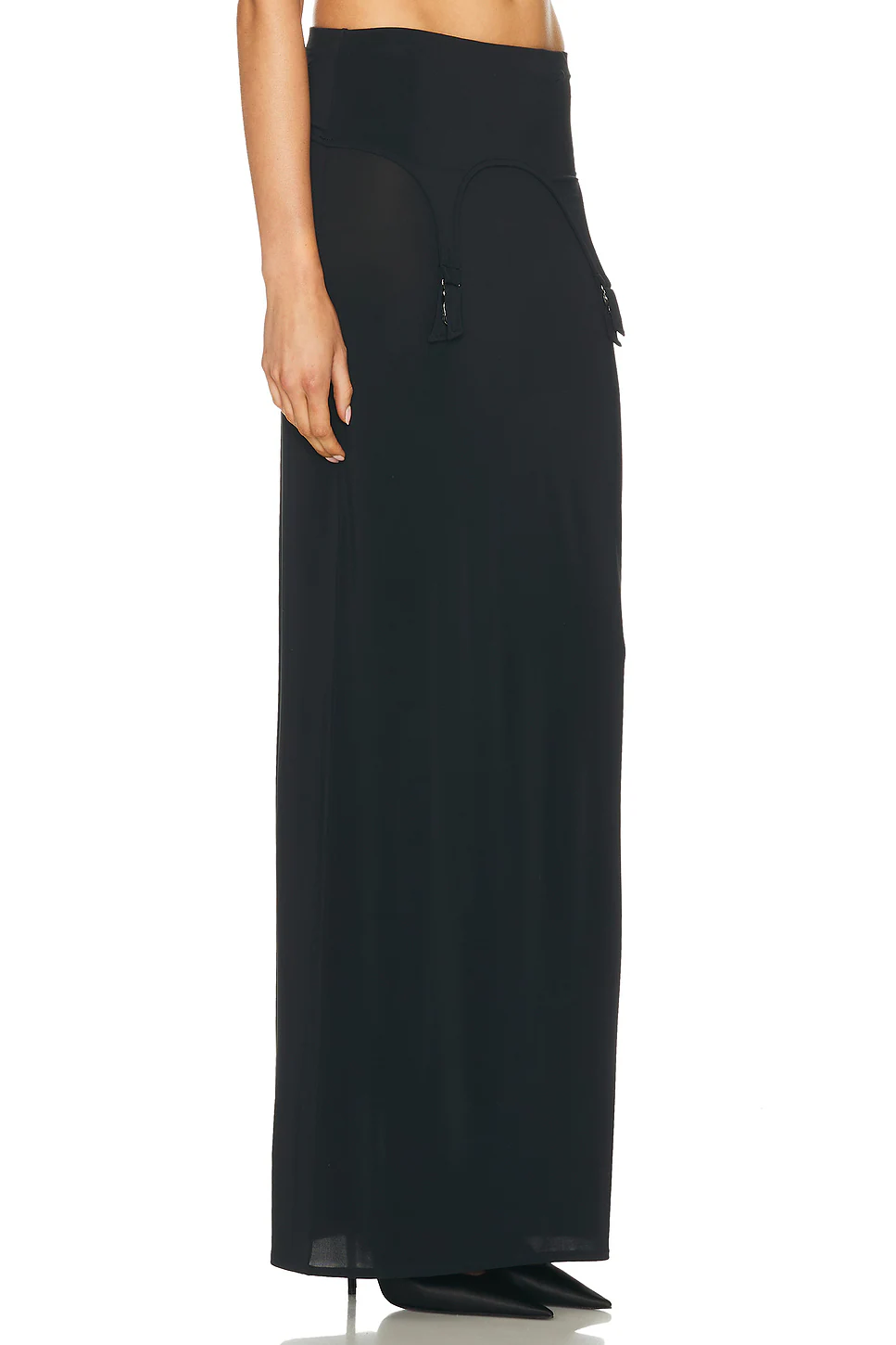 Lingerie Garter Long Skirt Dark Navy