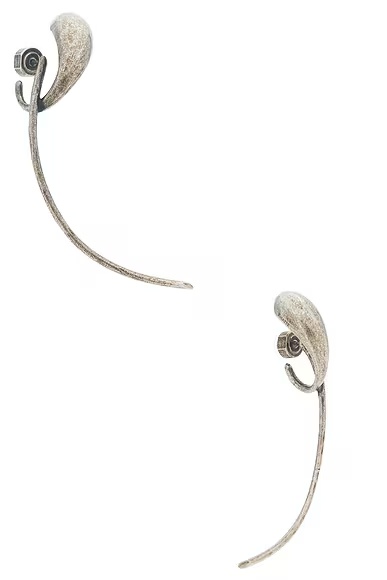 Cyclone Earring Antique Silver
